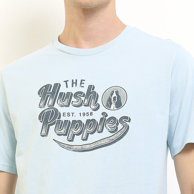 Hush Puppies Men Tops Rokku In Light Blue