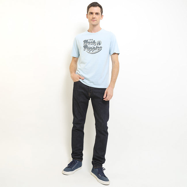 Hush Puppies Men Tops Rokku In Light Blue