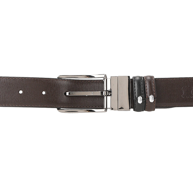 Obermain Aksesoris Pria Rex Pin Clip Reversible In Black/Brown