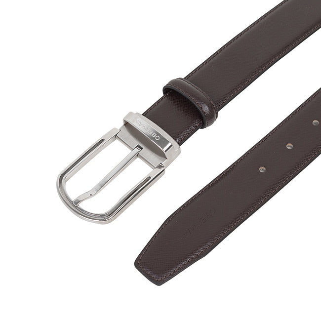 Obermain Men Belt Harper Pin Clip In Dark Brown