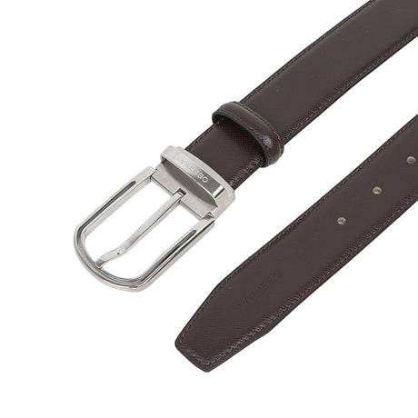 Obermain Men Belt Harper Pin Clip In Dark Brown