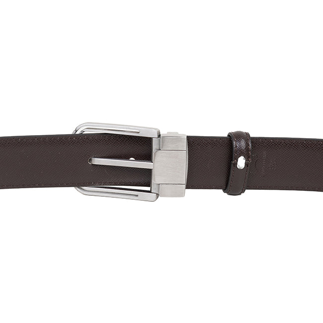Obermain Men Belt Harper Pin Clip In Dark Brown