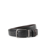 Obermain Men Belt Faris Pin Clip Reversible In Black/Brown