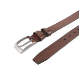 Obermain Men Grey Casual Belt In Dark Brown