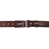 Obermain Men Grey Casual Belt In Dark Brown