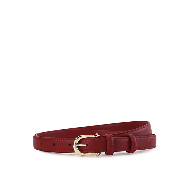 Violet Ladies Leather Pin In White