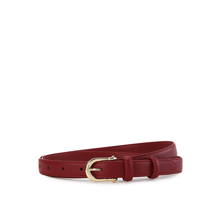 Violet Ladies Leather Pin In White