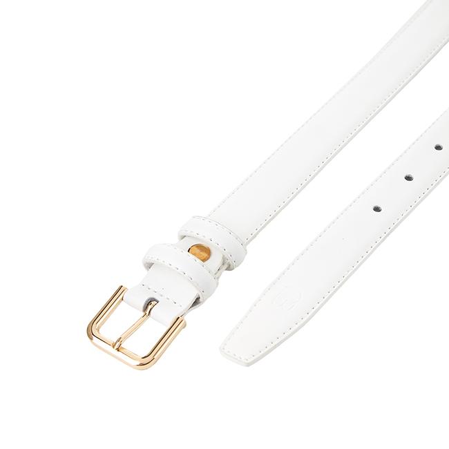 Coral Ladies Belt In White