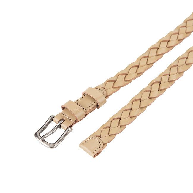 Obermain Women Ivory Braided Belt