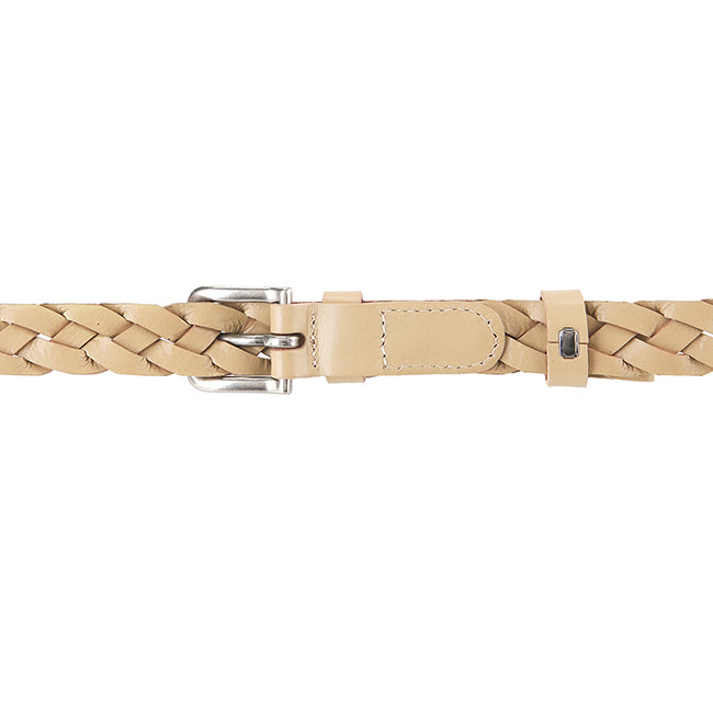 Obermain Women Ivory Braided Belt