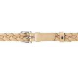 Obermain Women Ivory Braided Belt