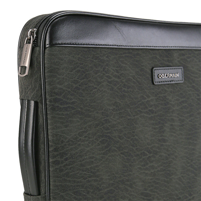Almond Laptop Sleeve In Green