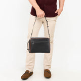 Obermain Tas Pria Lay Crossbody Bag-L In Black