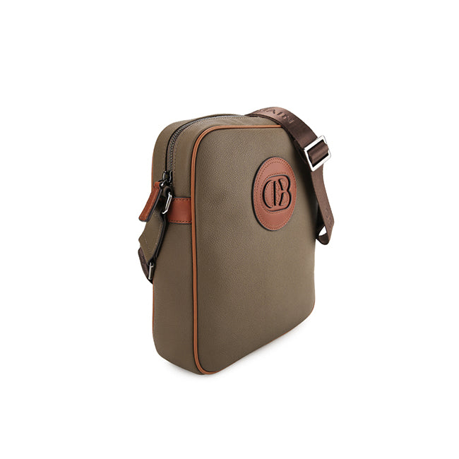 Obermain Tas Pria Jasper Sling Bag-L In Taupe