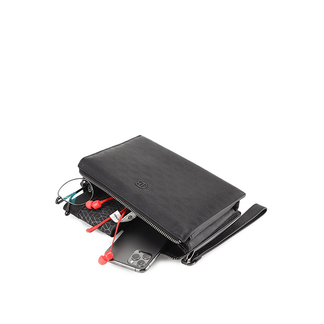 Obermain Tas Pria Kim Clutch-L In Black