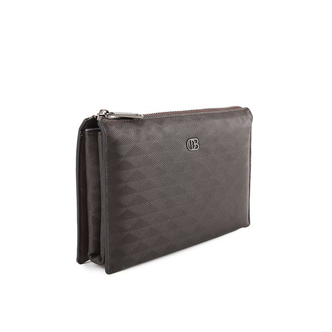 Obermain Tas Pria Kim Clutch-L In Brown