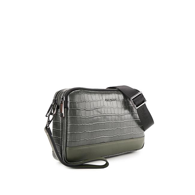 Obermain Tas Pria Romeo Clutch-L In Green