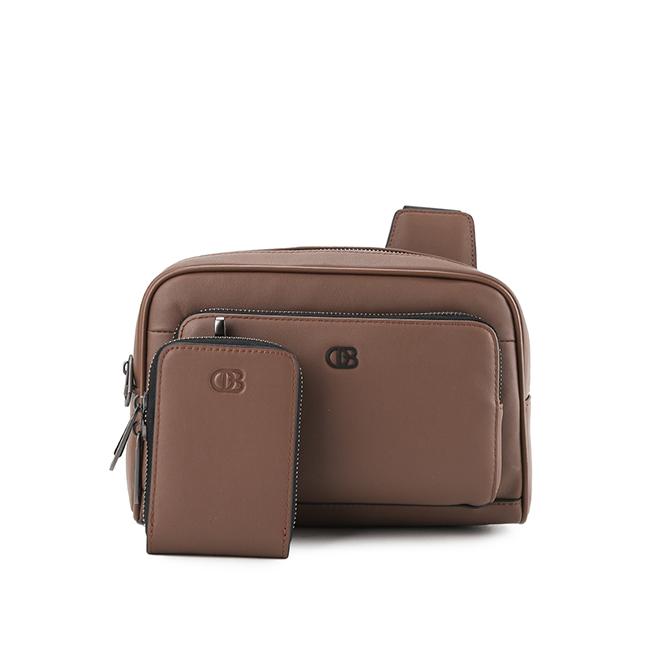 Obermain Tas Pria Roy Crossbody Bag-L In Tan