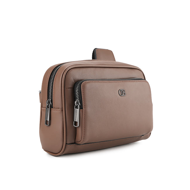 Obermain Tas Pria Roy Crossbody Bag-L In Tan