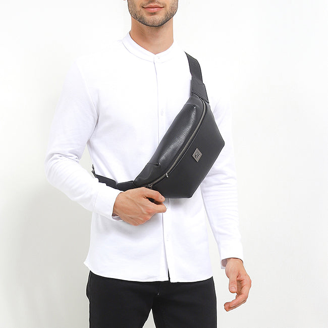 Obermain Tas Pria Sander Waist Bag-L In Black