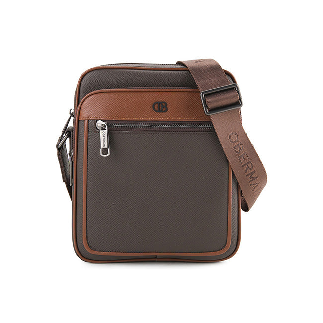 Obermain Men Darius Sling Bag-L In Brown
