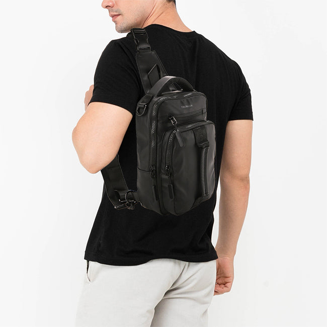 Obermain Tas Pria James 1 Chest Bag In Black