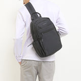 Obermain Men Kayden 1 Chest Bag In Black