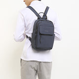 Obermain Men Kayden 3 Chest Bag In Navy