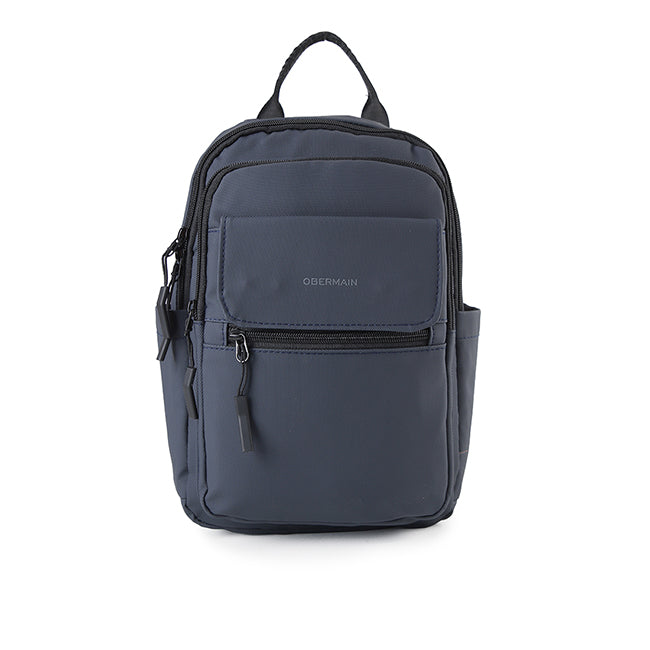 Obermain Men Kayden 3 Chest Bag In Navy