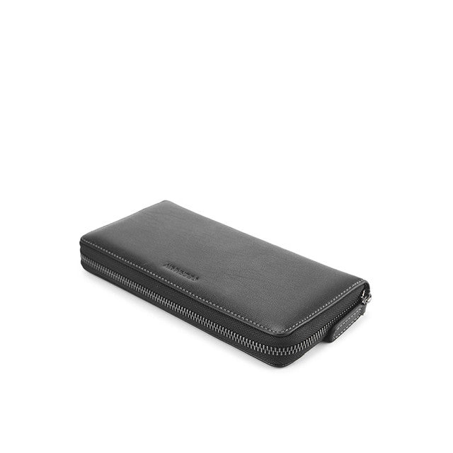Max Long Zip Wallet In Black