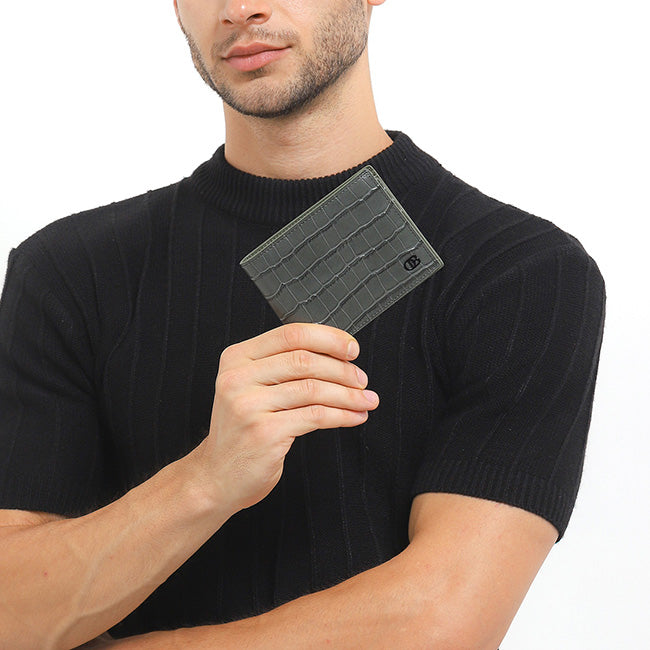 Obermain Aksesoris Pria Short Wallet Troy Short Wl Flip-Rfid In Green