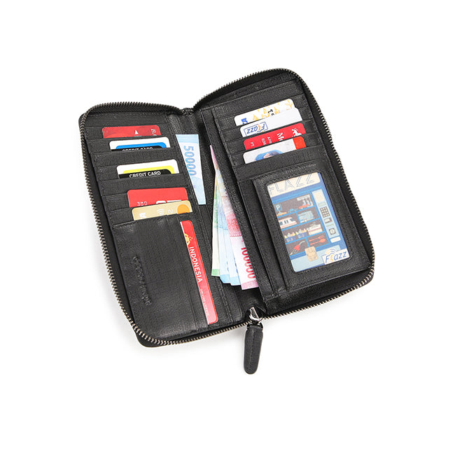 Tyson Long Zip Wl - Rfid In Black