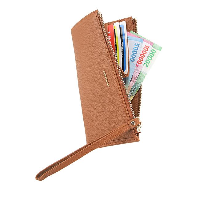 Obermain Aksesoris Wanita Ariel Card Pouch-L In Tan