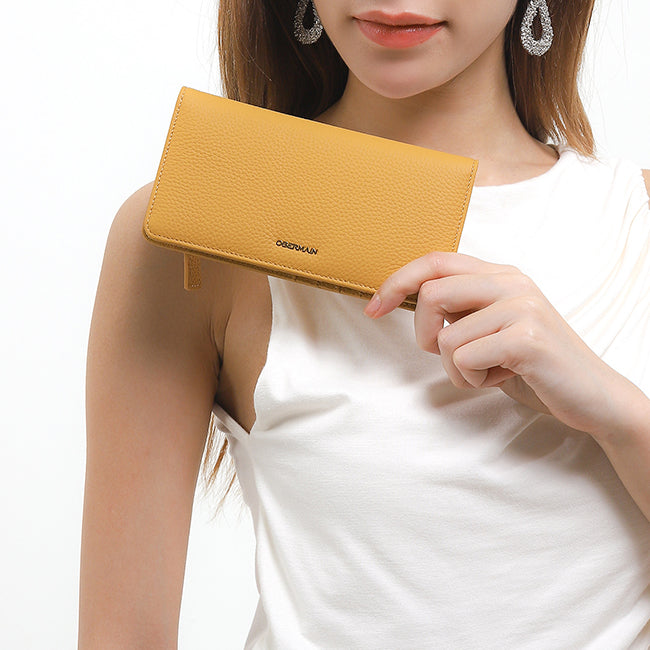 Obermain Aksesoris Wanita Abby Long Wallet-L In Mustard