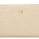 Ashley Long Zip Wallet-L In Beige