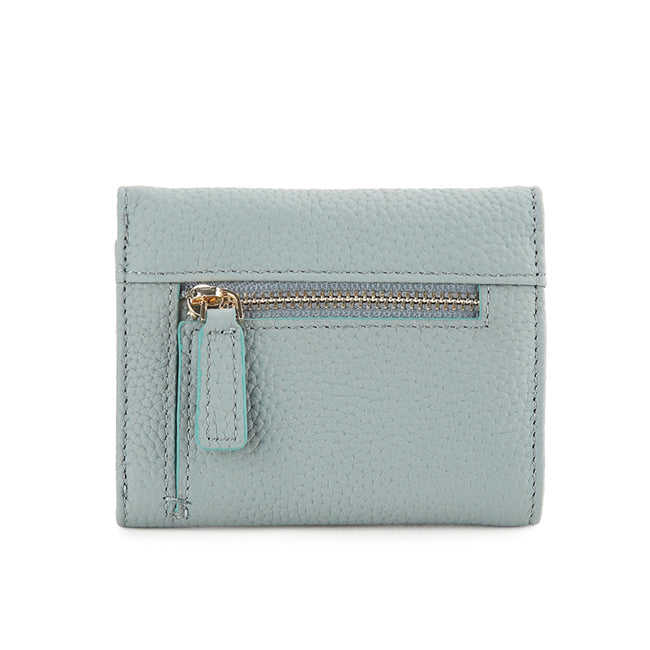 Abby Tri-Fold Wallet-L In Dusty Blue