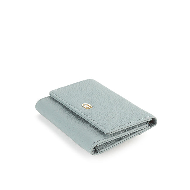 Abby Tri-Fold Wallet-L In Dusty Blue