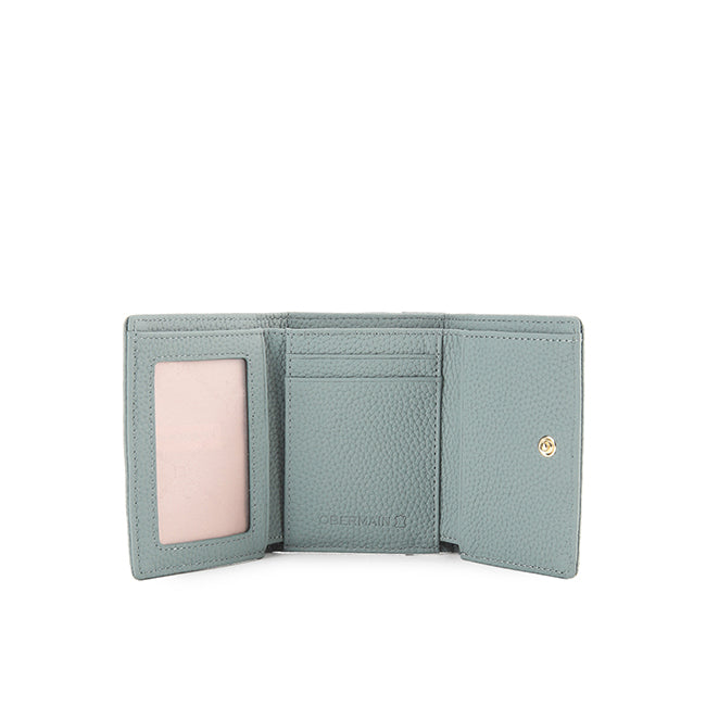 Abby Tri-Fold Wallet-L In Dusty Blue