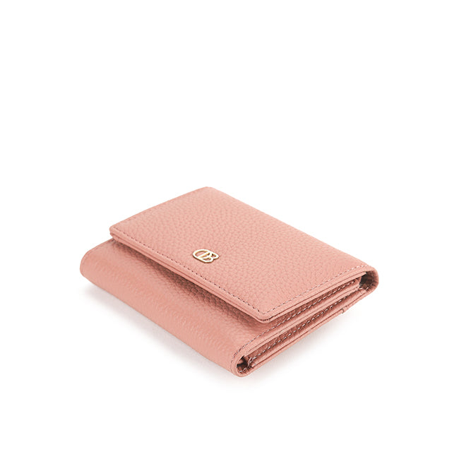 Abby Tri-Fold Wallet-L In Dusty Pink