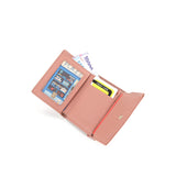 Abby Tri-Fold Wallet-L In Dusty Pink