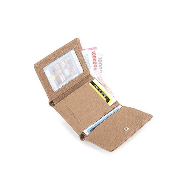 Abby Tri-Fold Wallet-L In Khaki