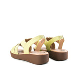 Obermain Sandal Wanita Wedges Newlyn Ferlin In Yellow