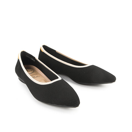 Obermain Sepatu Wanita Flats Halena Nicole In Black