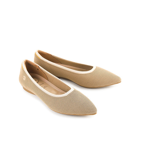 Obermain Sepatu Wanita Flats Halena Nicole In Light Brown