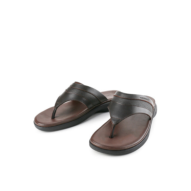 Obermain Sandal Pria Sandals Eugen Kyron In Dark Brown