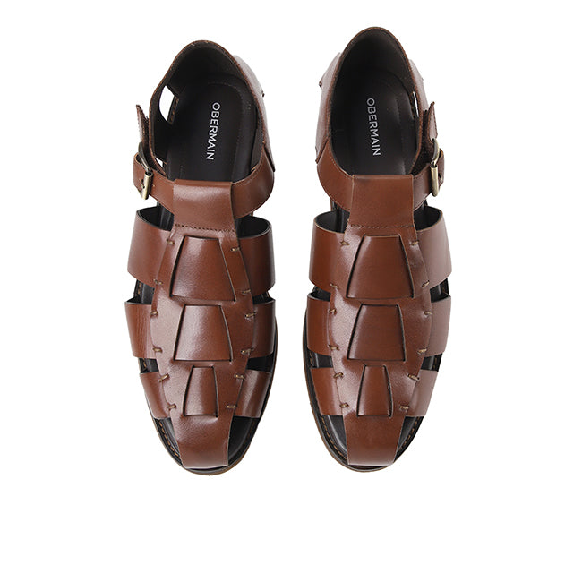 Obermain Men Sandals Cole Davis In Brown