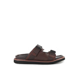 Obermain Men Sandals Fredy Scott In Dark Brown