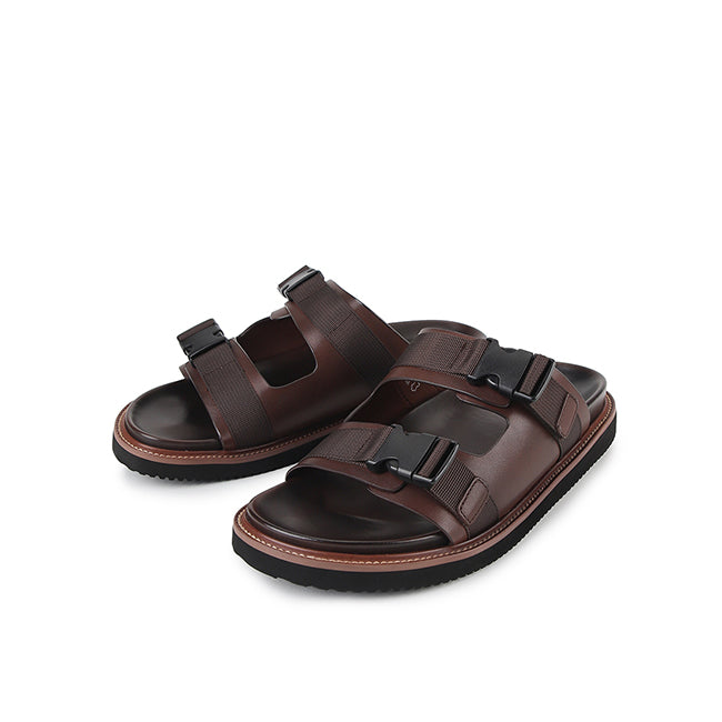 Obermain Men Sandals Fredy Scott In Dark Brown