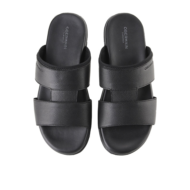 Obermain Men Sandals Erland Brayden In Black