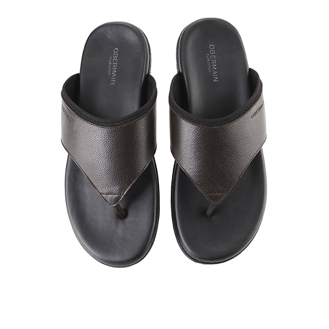 Obermain Men Sandals Erland Bryson In Dark Brown